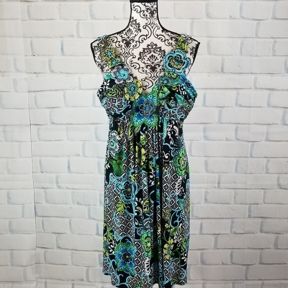 Muse women's sz 10 stretch knit sleeveless dress